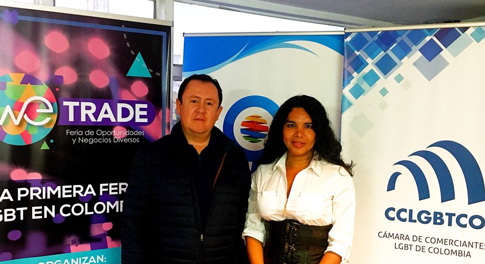 Meeting between the LGBT Chamber of Commerce and Business of Ecuador Diane Rodríguez and the Chamber of LGBT Merchants of Colombia Bogotá