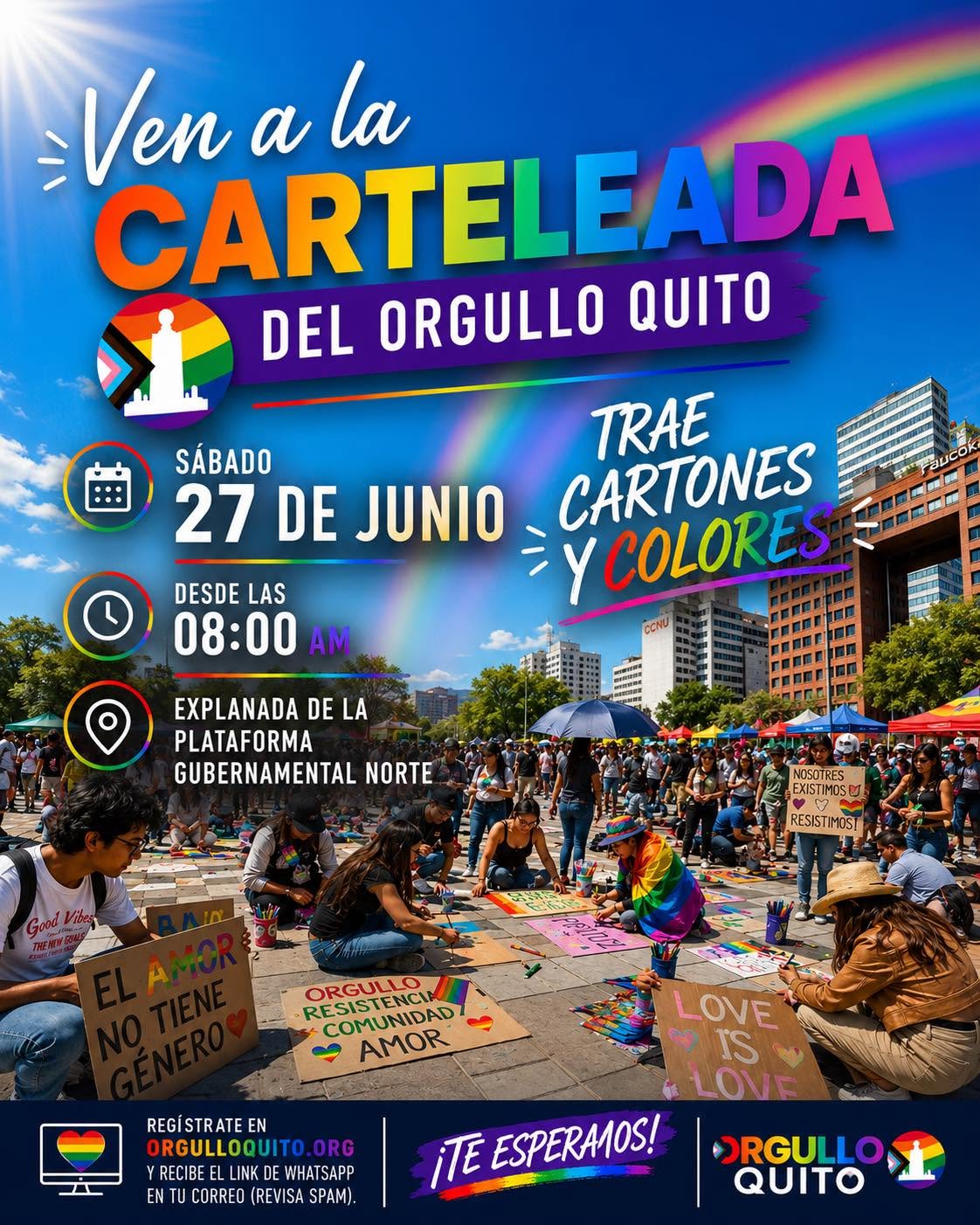 Proud Destinations y organizaciones LGBTIQ+ aliadas en Ecuador, incluida Silueta X